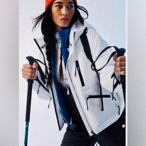 NWT FP Movement by Free People All Prepped White and Black Ski Jacket